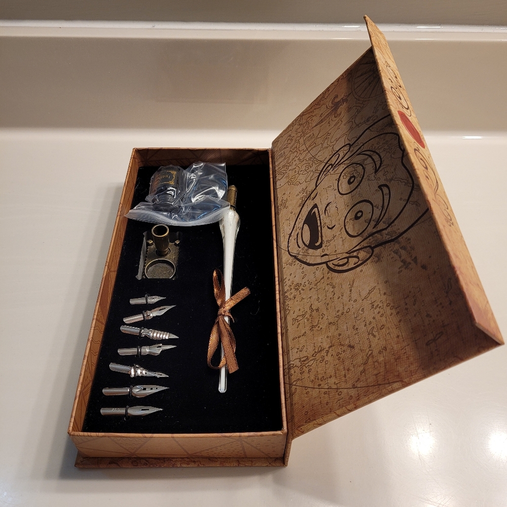 Glass Dip Pen And Nibs Jazza's Deluxe Writing  Collection by Muse Kits JAZZA - Picture 2 of 15